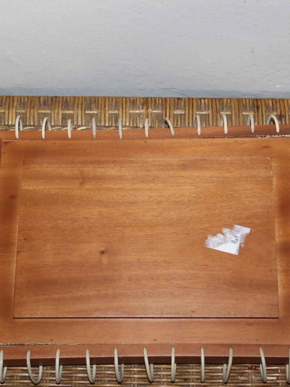 West Elm. Decorative Wooden Tray and Dish Set with Side Cord Detailing